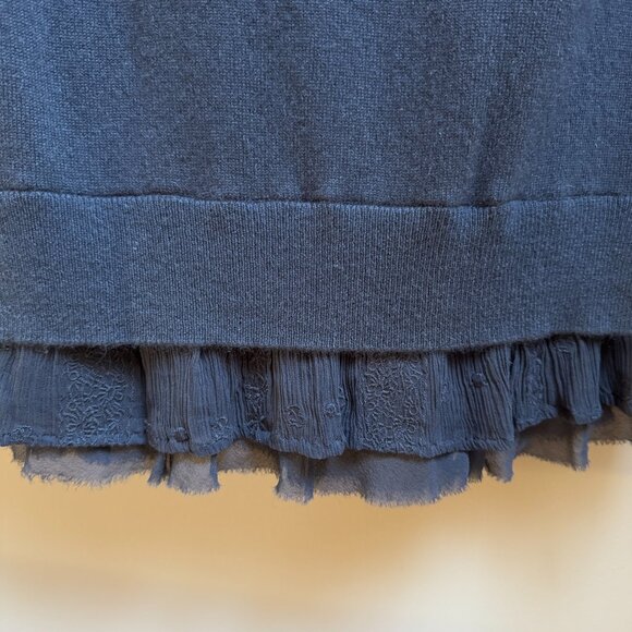 Garnet Hill Shirttail Cashmere Sweater – Charcoal - Picture 5 of 13